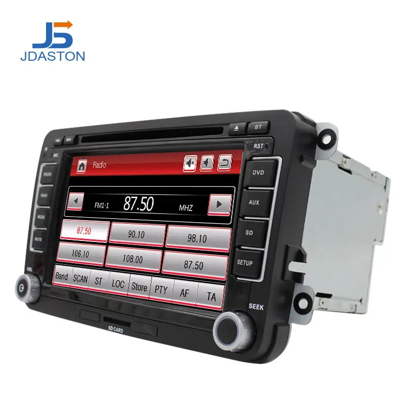 Автомобильный мультимедийный плеер JDASTON Авторадио 2 Din DVD аудио для VW Golf 6/5 Passat b7/cc/b6