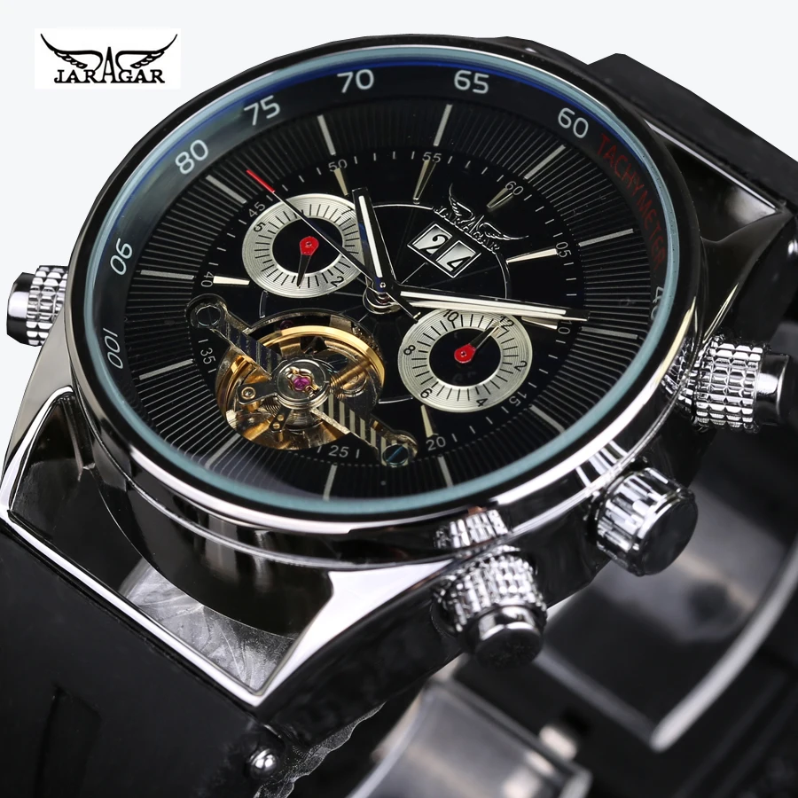 Классические часы Tourbillon мужские топового бренда Роскошные автоматические с