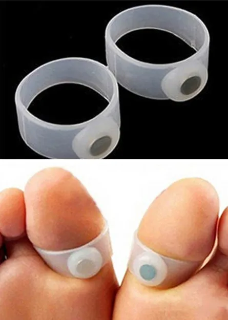 1 пара массажное кольцо для ног магнитное Силиконовое сжигание жира похудения