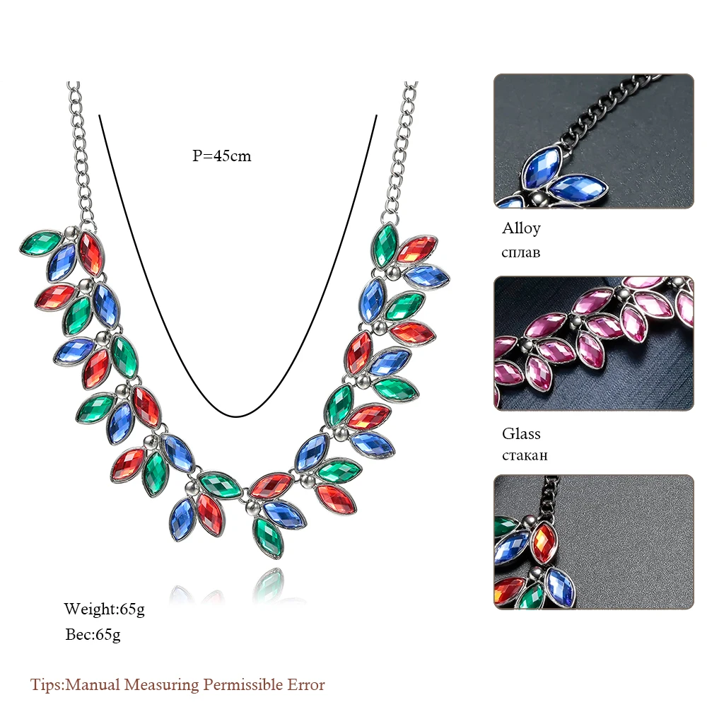 Женское колье Meyfflin черная цепочка со стразами ожерелье Colar Collier Femme | Украшения и