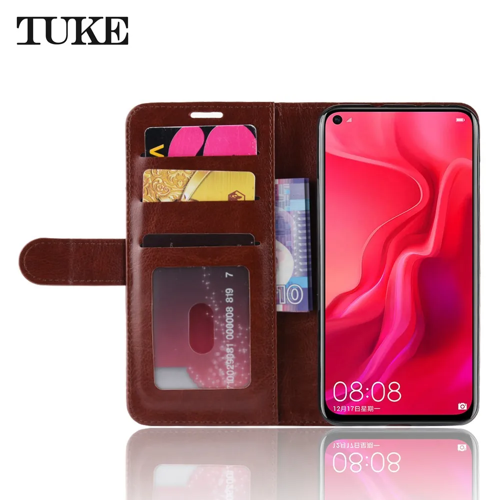Case For Huawei Nova4 6.4&quot Luxury Wallet PU Leather Back Cover Phone Nova 4 Flip | Мобильные телефоны и аксессуары