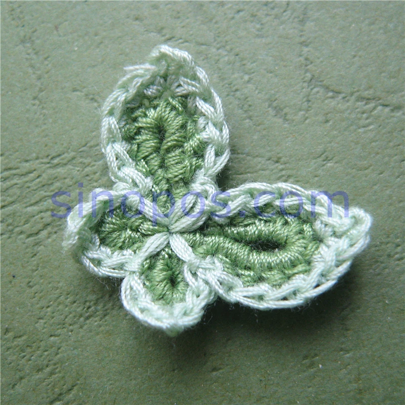 Ручная работа вязание крючком бабочки стеганый скрапбук сделай сам 3D ремесло