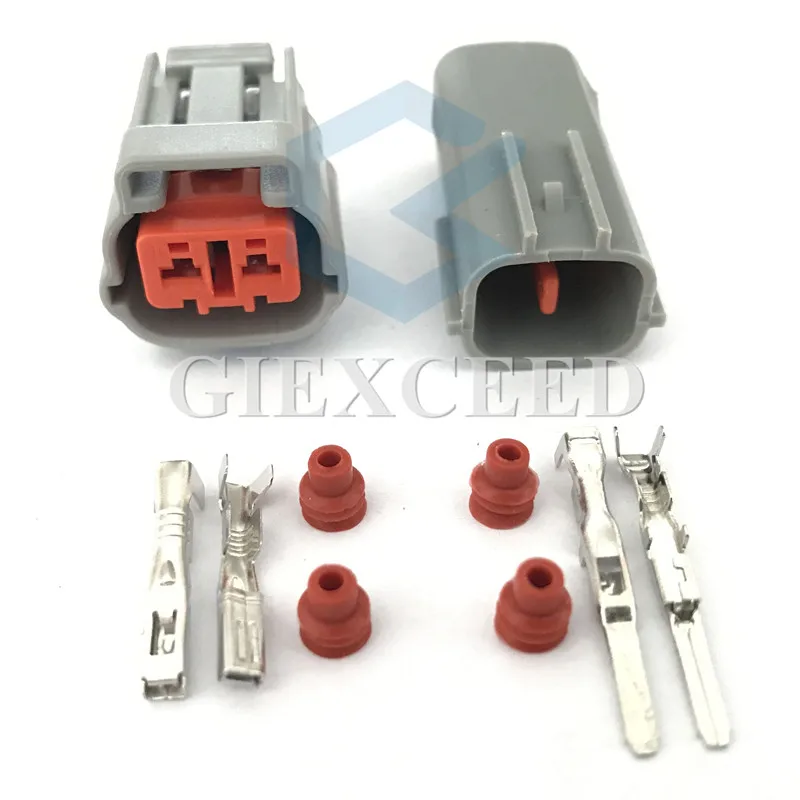 

2 Sets 2 Pin 6195-0003 6195-0006 Automotive Connector Motorcycle Waterproof Wire Harness Lamp Light Socket