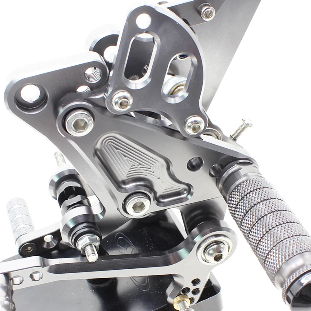 CNC Алюминий Регулируемый мотоцикл Rearsets подножки набор педали для ног DUCATI Diavel 2016