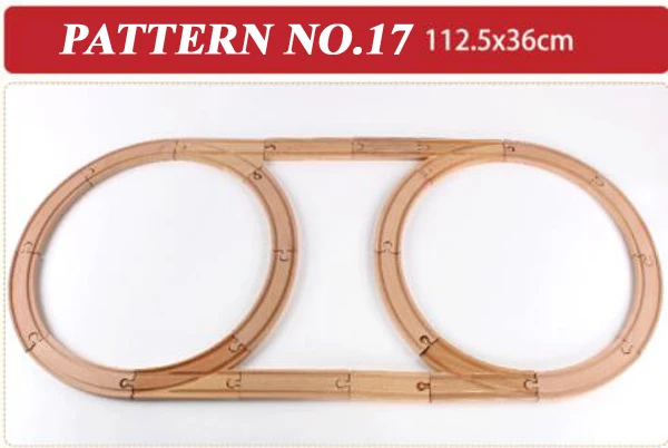 

Free ship fun whole set children kids natural toy wooden train rail track section connector play game toys parts fit universal