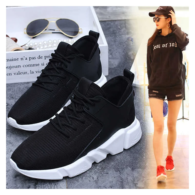 Новинка 2019 года женская повседневная обувь Модные дышащие прогулочные сетчатые