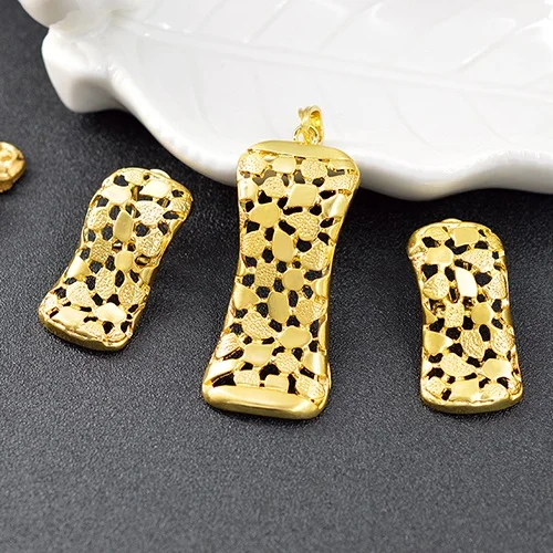 Earrings Pendant G Ювелирные изделия zeadear Классические Ювелирные наборы для женщин серьги ожерелье кулон квадратный Ювелирный Набор для вечерние изысканные ювелирные изделия - Окраска металла: Earrings Pendant G