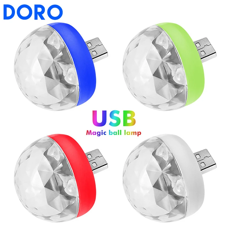 USB 5V ktv диджейский дискотечный цветной праздничный светильник s Рождественский