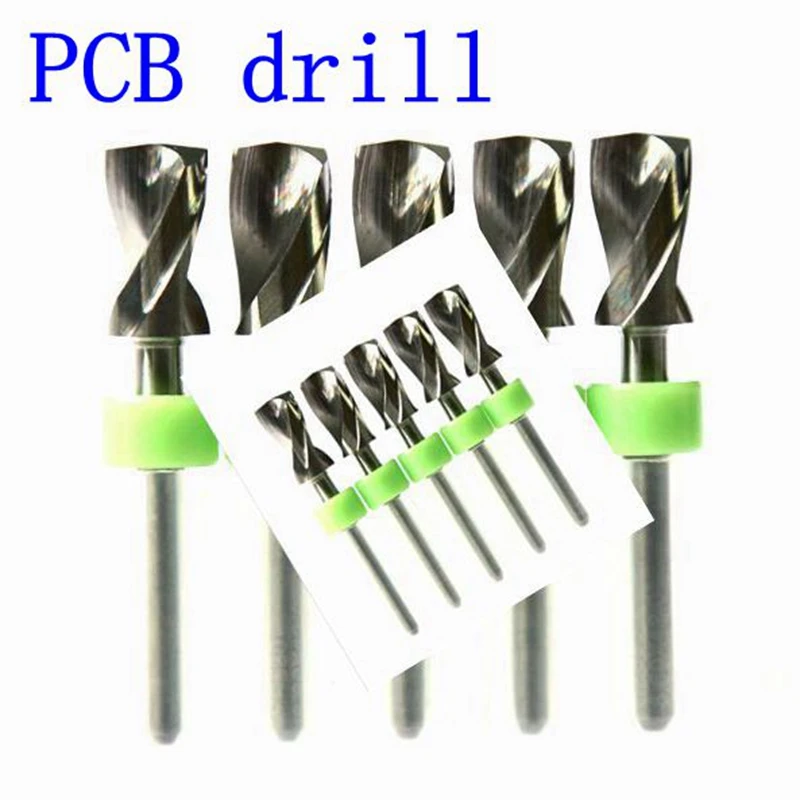 

Router Tools 5 pieces of6.2mm without ring imports Carbide PCB bit, printed circuit board Mini CNC Drill Kit, Woodworki