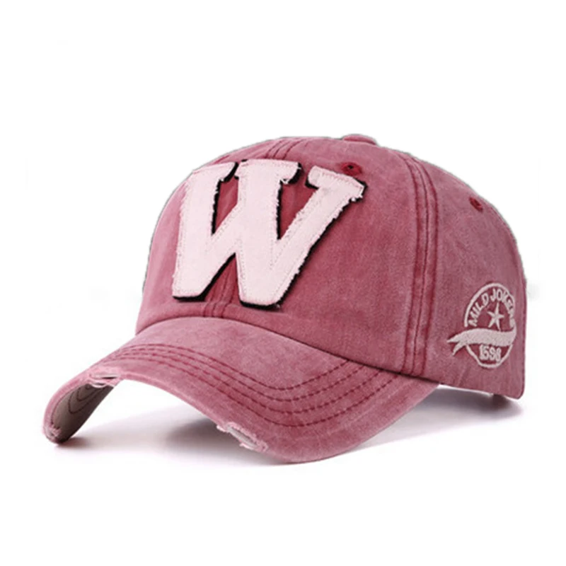 3 Летние wo мужские бейсболки Snapback кепки s хлопчатобумажные вышитые буквы W Bone casquette шляпа состаренная одежда шапка для мужчин шапки - Цвет: 3