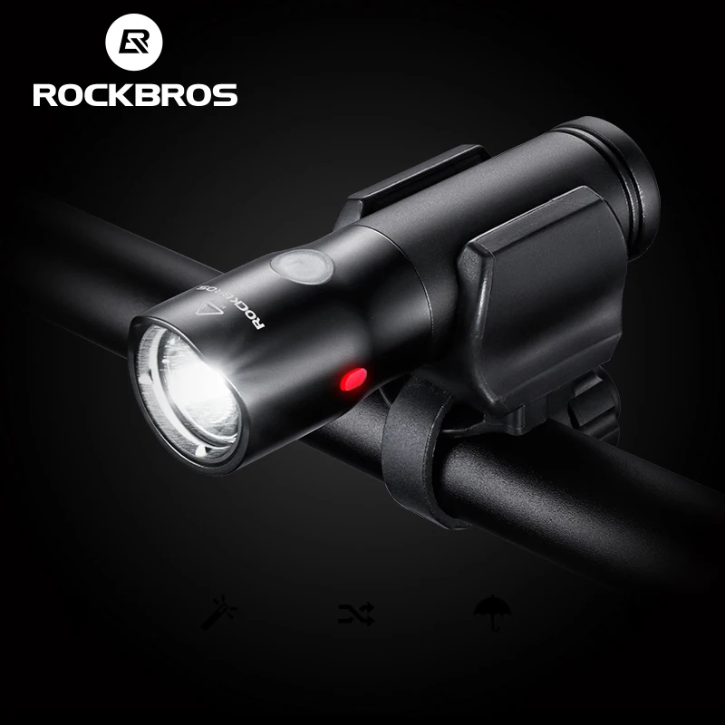 ROCKBROS USB Перезаряжаемые светильник 700 люмен MTB велосипед светильник Мощность Bank флэш-светильник Водонепроницаемый Аксессуары для велосипеда с 5 режимами