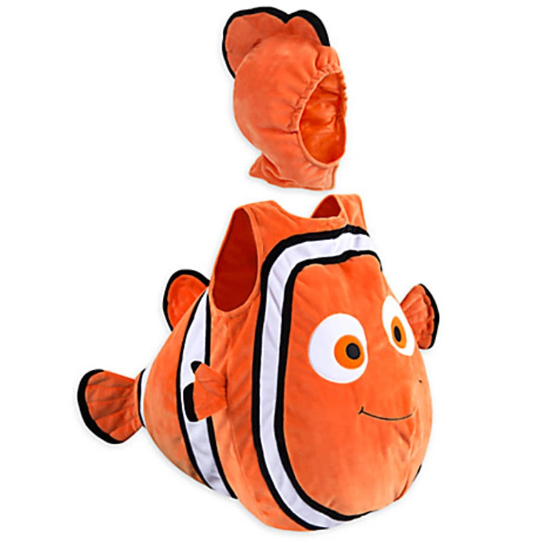 Child New Clown Fish Nemo Costume Marine Animal Costumes Kids Ocean Halloween Party |