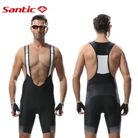 santic men cycling bib shorts mtb padded breathable mesh mountain road bicycle bike ciclismo