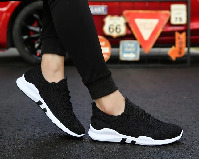 Мужские летние кроссовки Вулканизированная подошва Нескользящие дышащие