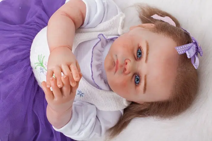 

High quality Sudoll About 20" Handmade Hand drawn hair Lifelike Newborn Baby Doll Reborn Full Soft Silicone Vinyl Doll