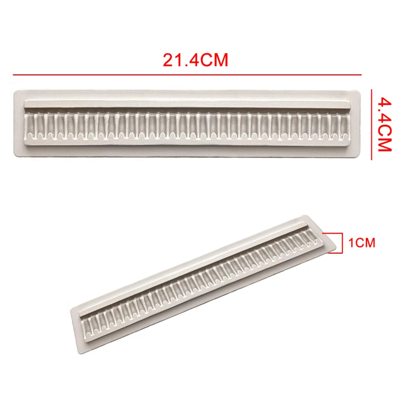 3D Силиконовая форма с оборками для шоколада помадки украшения торта волнистая
