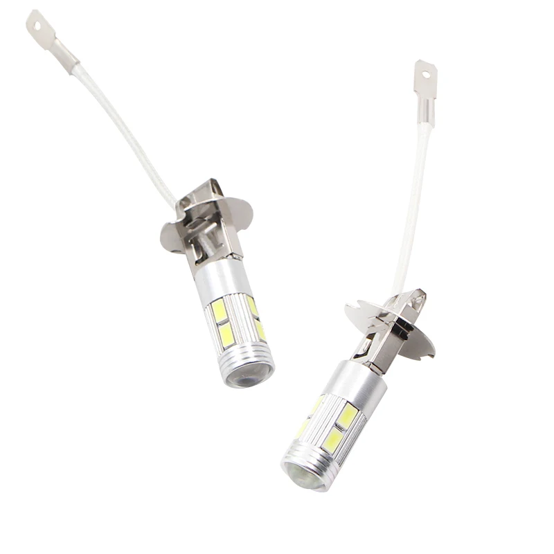1 шт. Автомобильные светодиодные H3 canbus 5630 белые 10LED задние фары противотуманные