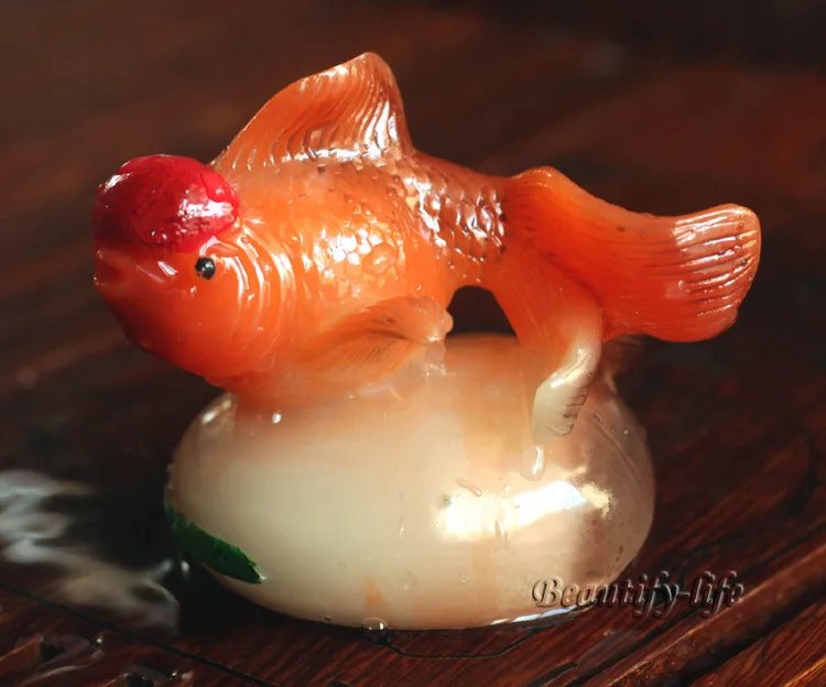 Новый модный подарок аллохроический талисман Золотой рыбок фэн шуй чайный