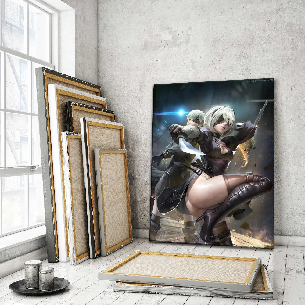 Фотография Nier Automata Game Sexy 2B и 9S современное художественное оформление для дома
