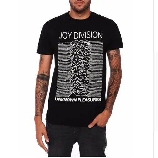 Летние мужские футболки Joy Division Unknown Pleasure панк модная футболка рок хипстерская