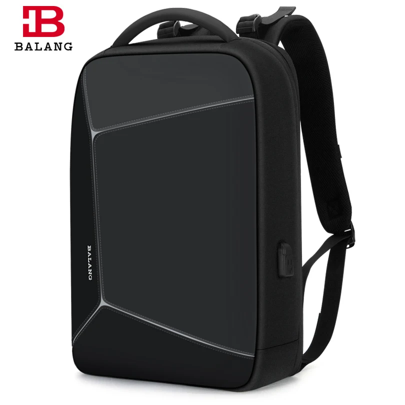 BALANG, мужской рюкзак, подходит для 15,6 дюймов, для ноутбука, usb зарядка, многослойный школьный рюкзак, космическая дорожная мужская сумка, анти-вор, Mochila
