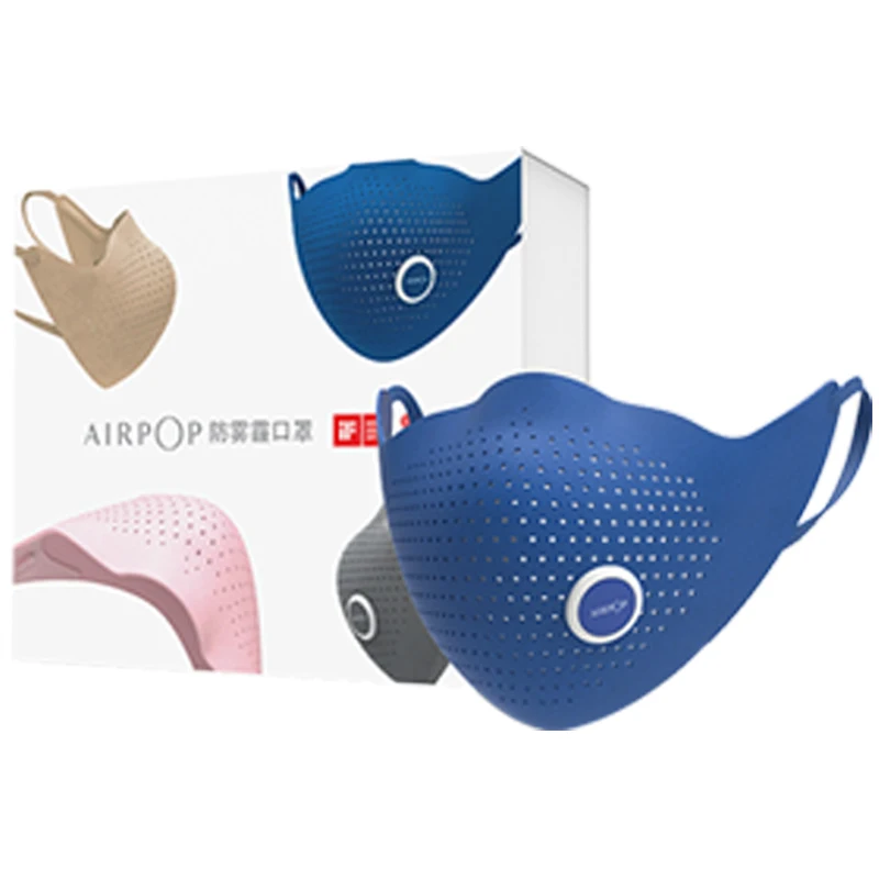 Оригинальная маска Xiaomi AirPOP Air Wear PM0.3, анти-Дымчатая маска для лица с фильтром 4 шт., регулируемые подвесные удобные маски для лица