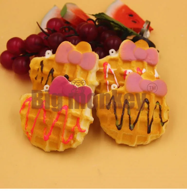 1 шт. Новинка PU Kitty лук вафельный торт мягкий Шарм/украшения для