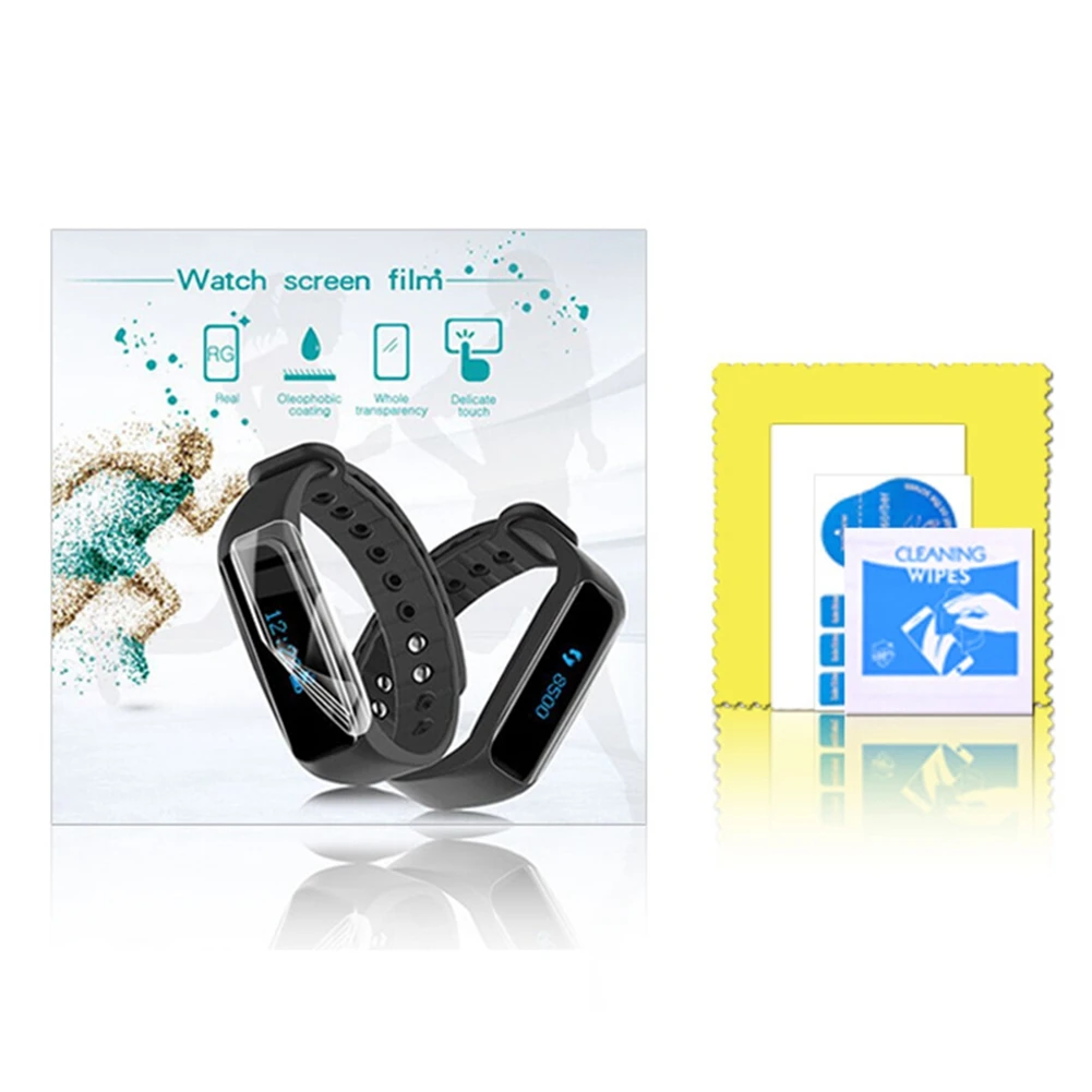 1/5 шт Мягкий гидрогель прозрачная защитная пленка для экрана huawei Band 3 Pro часы Экран