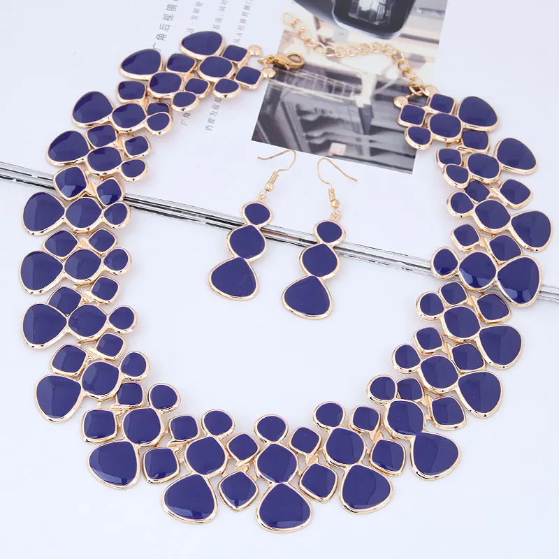 color 5 Kymyad, золотой цвет, ювелирные наборы для женщин, Bijoux Femme, ожерелье, набор, новинка, Gourd, ожерелье, s& Подвески, массивные ювелирные наборы - Окраска металла: color 5