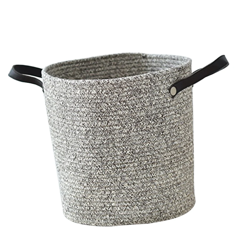 Складная плетеная корзина для хранения из хлопка ручной работы детская белья