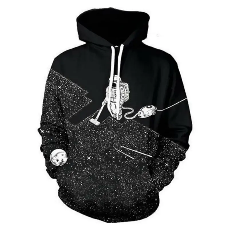 

New Spring Fashion Men's Hoodie Long Sleeve Sweatshirts Hip Hop Style 3D Printing Polluver Balck Cool Streetwear Homme Clothing