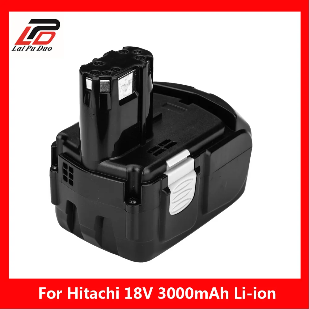 Сменный литий ионный аккумулятор для Hitachi 18 в 3000 мАч: BCL1830 EBM1830 C18DL C18DLP4 C18DLX C18DMR C6DC