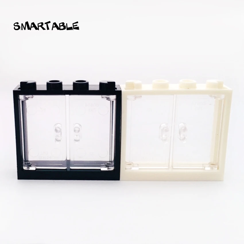 Умная оконная рама 1x4x3 строительные блоки MOC части DIY Дом кирпичные игрушки Совместимые все брендовые 60594/4530589 игрушки 20 шт./лот