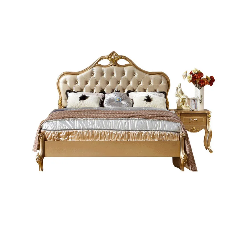 Дешевые 1.8 м кровать принцессы континентальный твердой древесины кровати новый