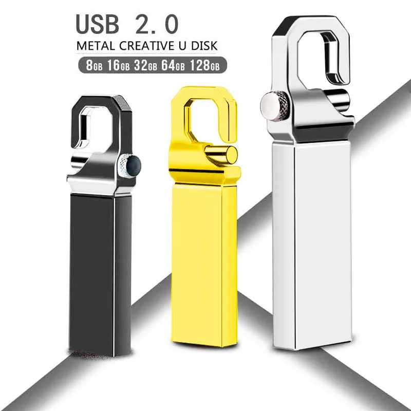 Хит продаж металлический Usb флеш накопитель 128 ГБ 64 16 8 32 высокоскоростной Cle карта