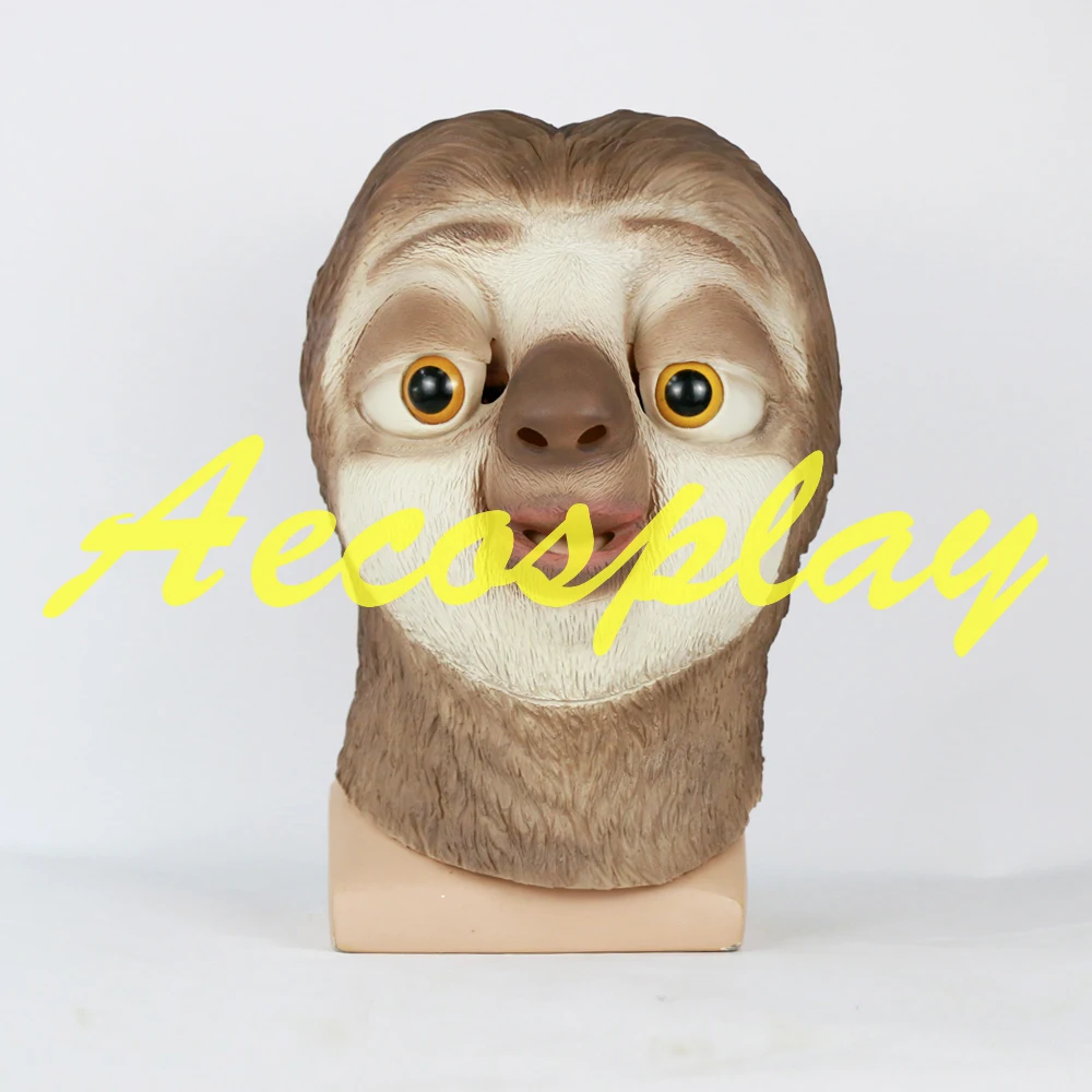 2016 знаменитый мультяшный фильм Ленивец из зверополиса маска латекса Ника Уайлда