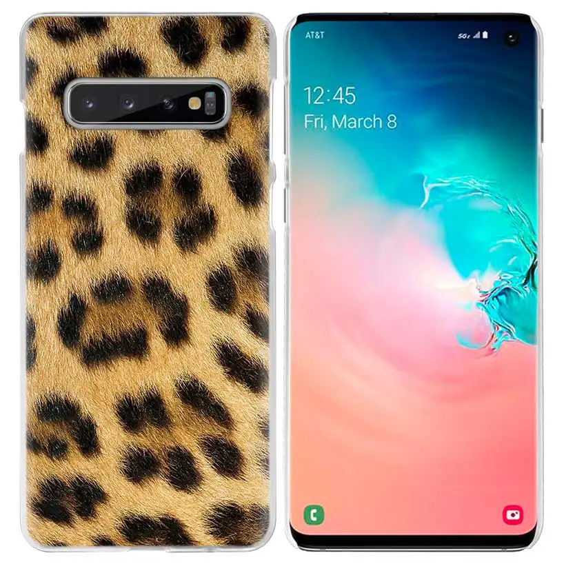 Тигра и леопардовой расцветкой чехол для samsung Galaxy S10 5G S10e S9 S8 M30 M20 M10 J4 J6 плюс J8 Note 8 9 жесткий чехол из пк для телефона Coque