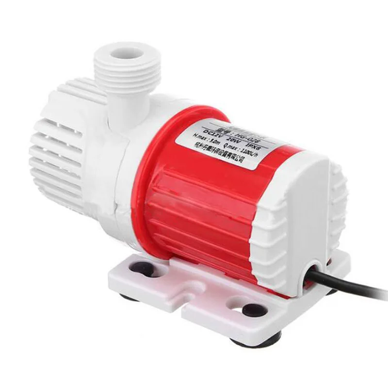 Мини DC 12V 1100L/H погружной насос Солнечный Бесщеточный Водяной для аквариума Rockery