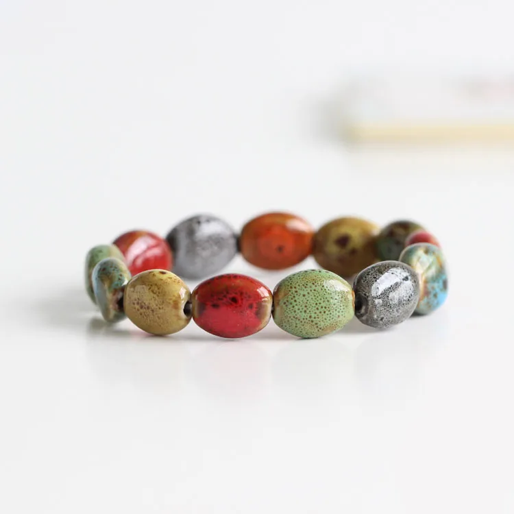 Fashion 2016 Bracelets For Women Ethnic Style Lady Women's Handmade Porcelain Beads Rope Free Shipping #5264 | Украшения и