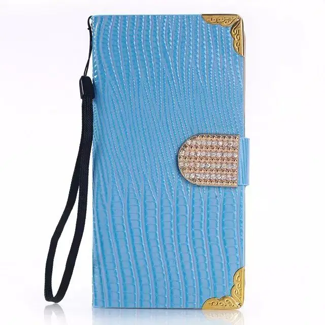 DHL 60PCS Case For iPhone 7 Plus 6S 6 Lizard Pattern Shining Wallet PU Leather Flip Crystal Bling Buckle Cover |