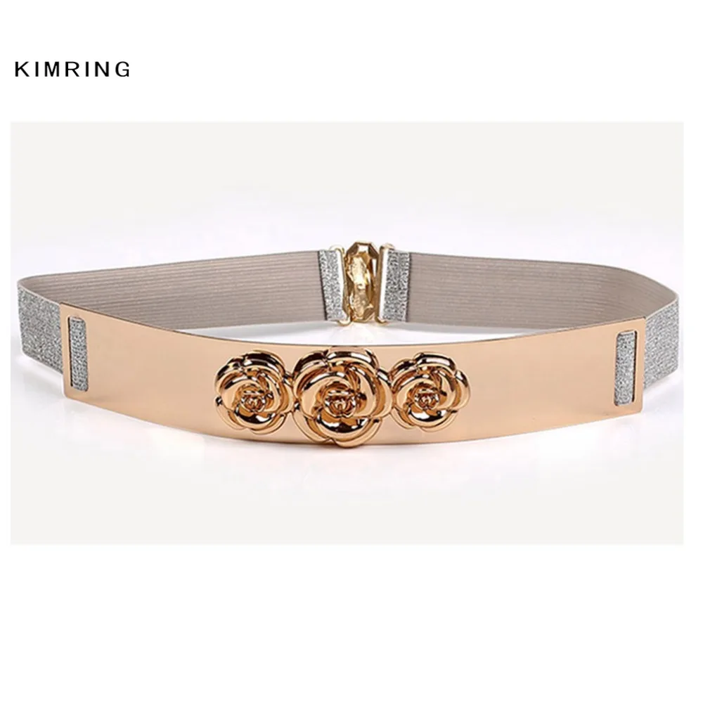 Винтажный пояс Kimring для женщин модный розовый металлический корсет под грудью на