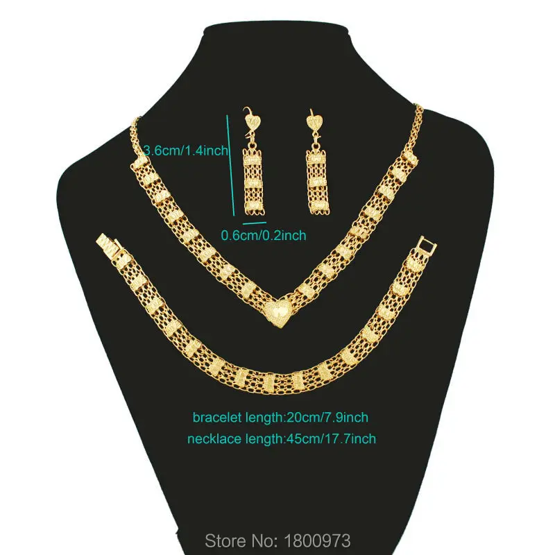 Женский комплект ювелирных изделий Свадебный из колье серёг и браслета в