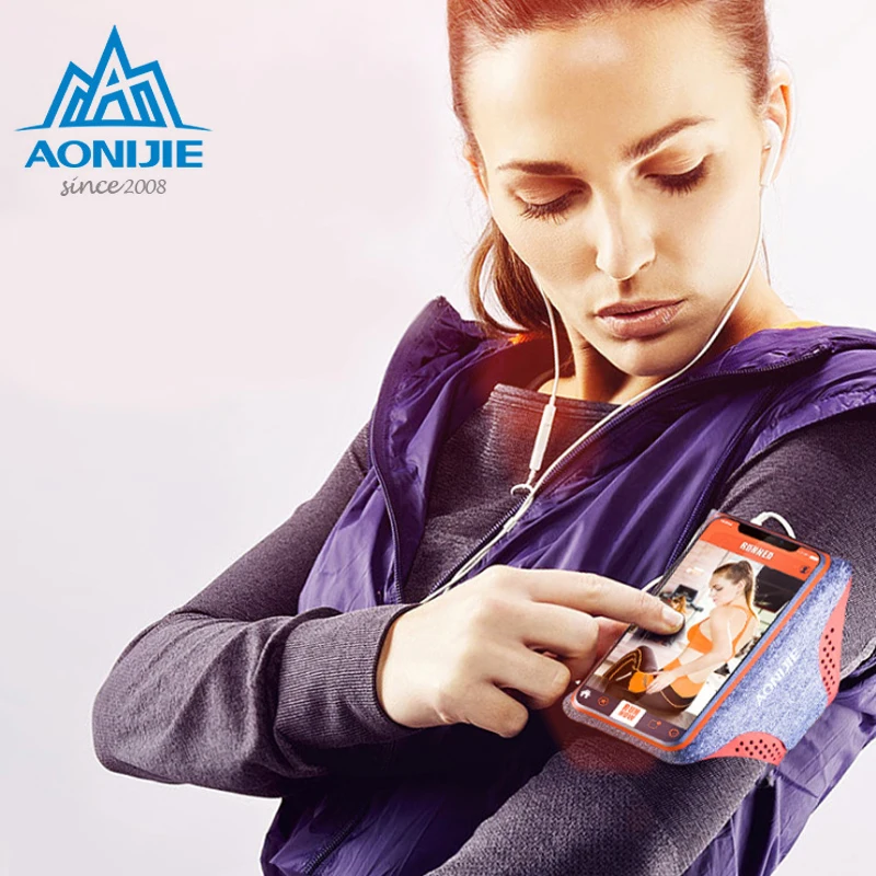 AONIJIE E845Universal Arm Bag Чехлы для iPhone 6 дюймов кошелек монет спортивный Чехол мобильного
