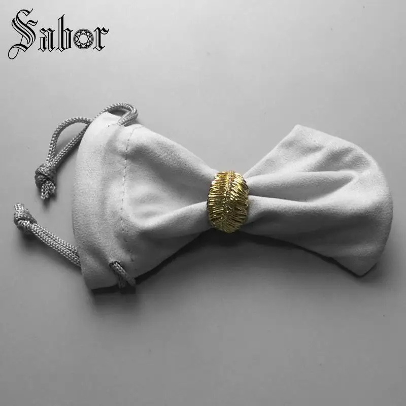 Золотые перьевые кольца серебряный цвет модные украшения этнические вечерние