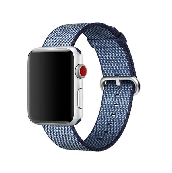 Новейший тканый нейлоновый ремешок для часов iWatch Apple Watch Спортивная петля браслет 38 мм 42 мм 40 мм 44 мм Серия 1 2 3 4 серия 5 - Цвет ремешка: lattice blue