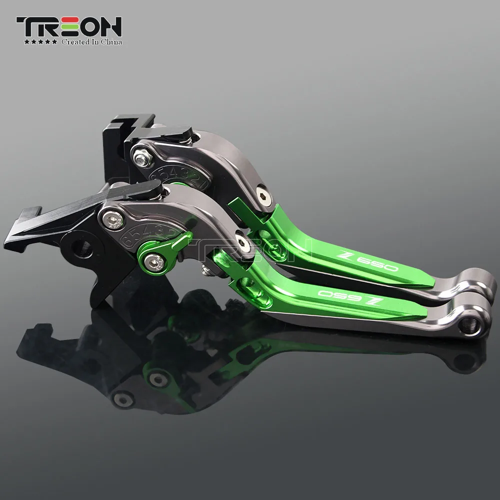 

CNC Aluminum Motorcycle Folding Extendable Brake Clutch Levers Handle For Kawasaki Z650 Z-650 2017 2018 2019 Accessories