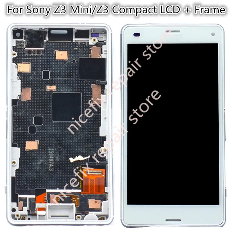 100% протестированный для Sony Xperia Z3 компактный ЖК дисплей с сенсорным экраном и