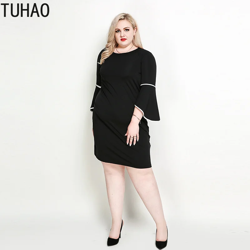 TUHAO весенние элегантные повседневные женские платья большого размера 7XL 6XL 5XL плюс