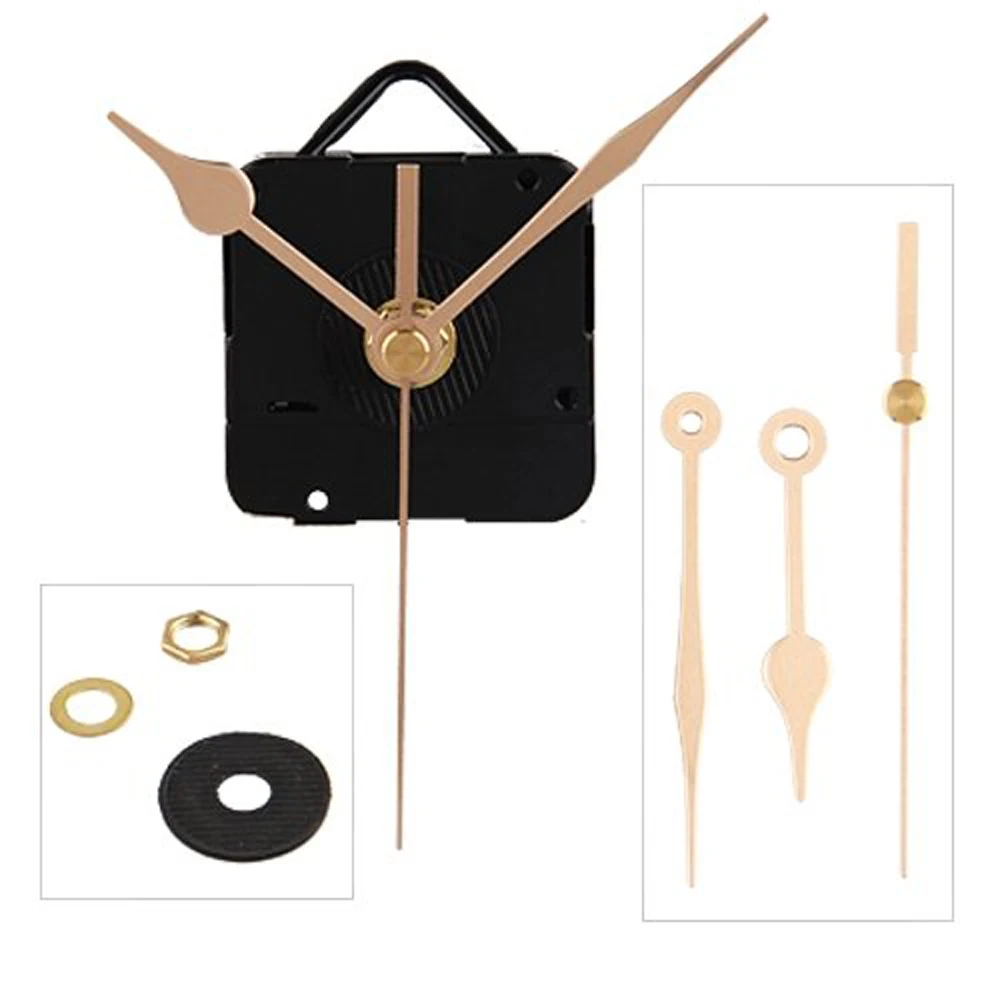 

Quartz Clock Movement Mechanism Gold Hands DIY Repair Parts Kit