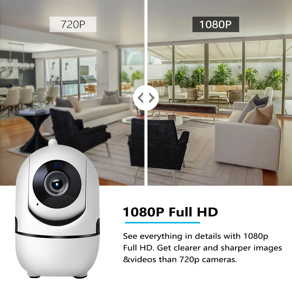 Домашняя камера безопасности беспроводная WIFI 720P 1080P IP автоматическое
